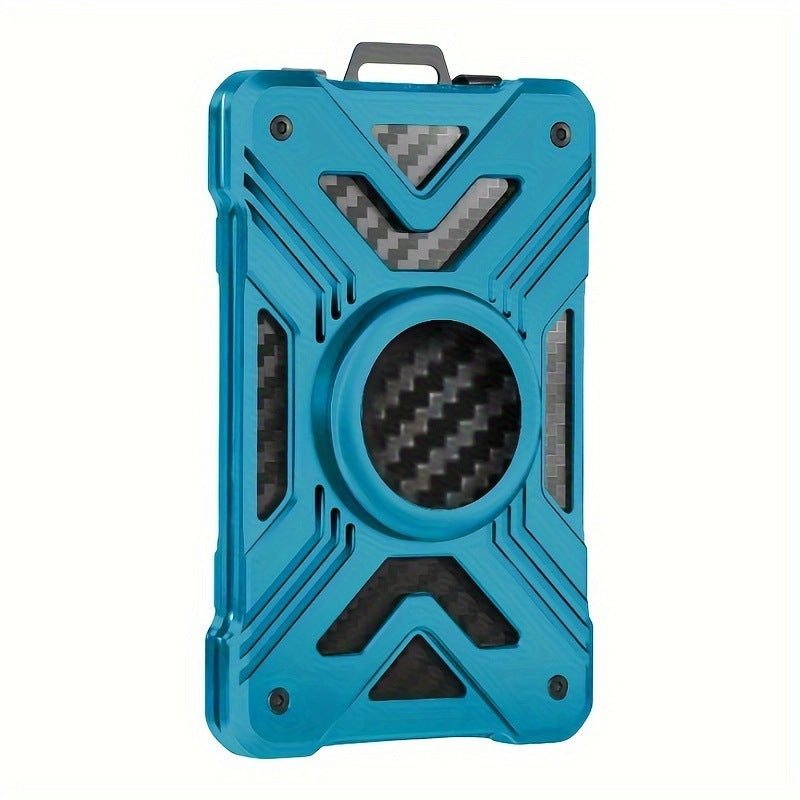 New Card Holder Airtag Men's Tracker Case Carbon Fiber Credit Card Clip Wallet