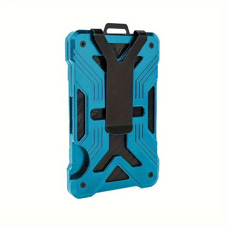 New Card Holder Airtag Men's Tracker Case Carbon Fiber Credit Card Clip Wallet