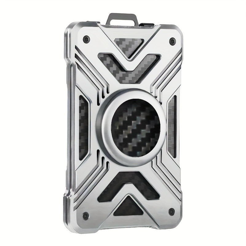 New Card Holder Airtag Men's Tracker Case Carbon Fiber Credit Card Clip Wallet