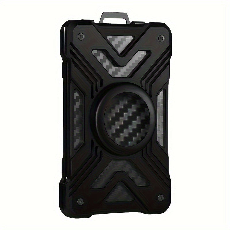 New Card Holder Airtag Men's Tracker Case Carbon Fiber Credit Card Clip Wallet