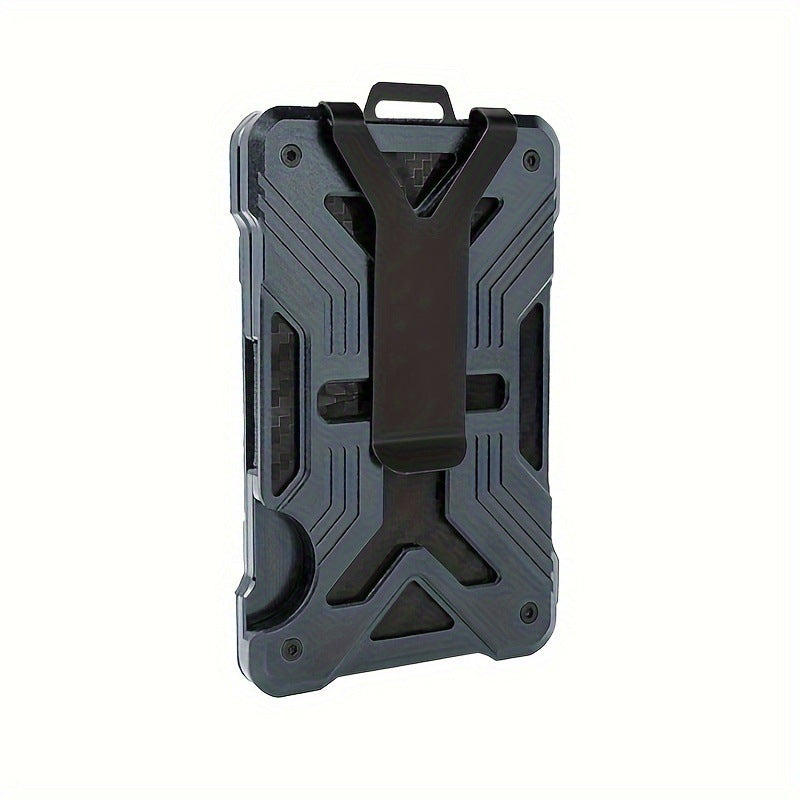 New Card Holder Airtag Men's Tracker Case Carbon Fiber Credit Card Clip Wallet