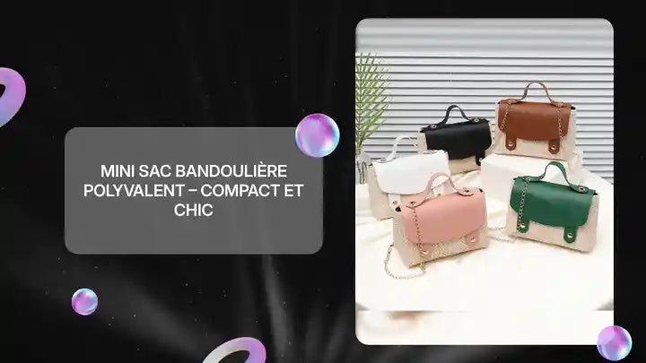 Mini sac bandoulière femme compact chic polyvalent